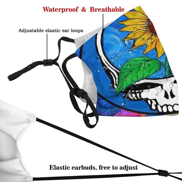 Grateful dead Face Cover Headband Balaclavas - Picture 4 of 7